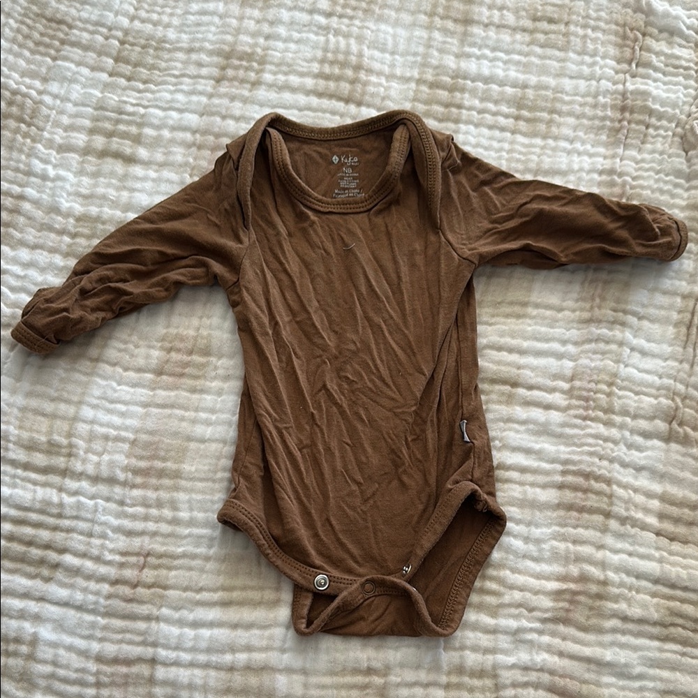Kyte Baby Brown Long Sleeve Bodysuit